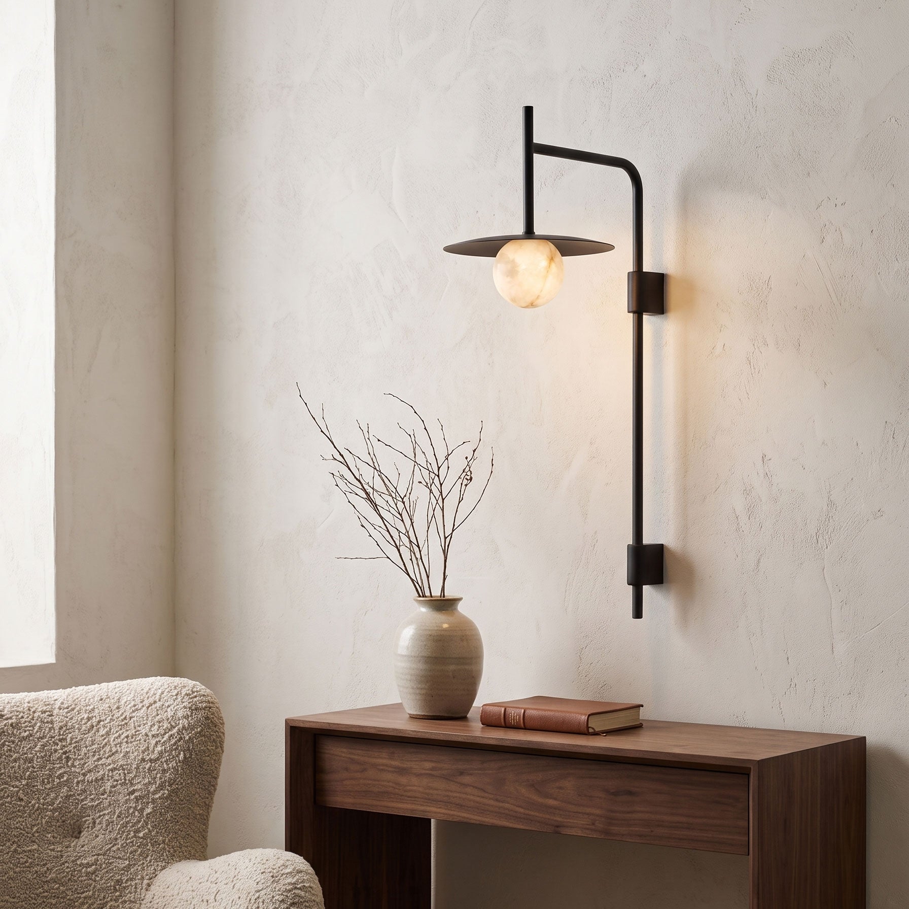Darius Alabaster Wall Sconce