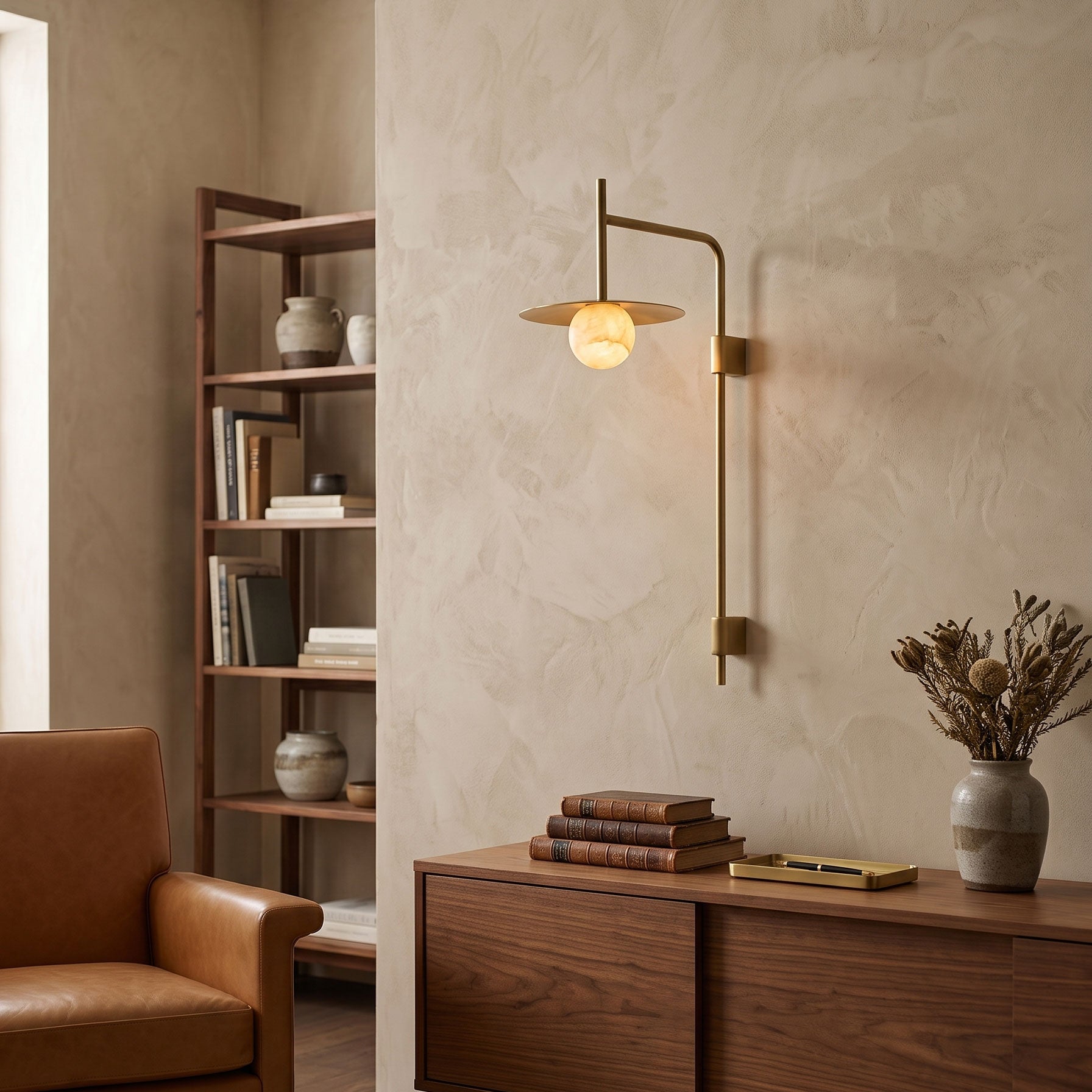 Darius Alabaster Wall Sconce
