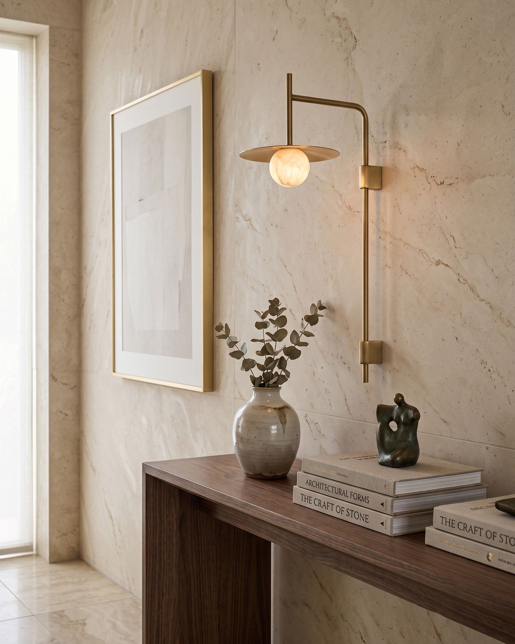 Darius Alabaster Wall Sconce