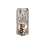 Plata y vidrio transparente