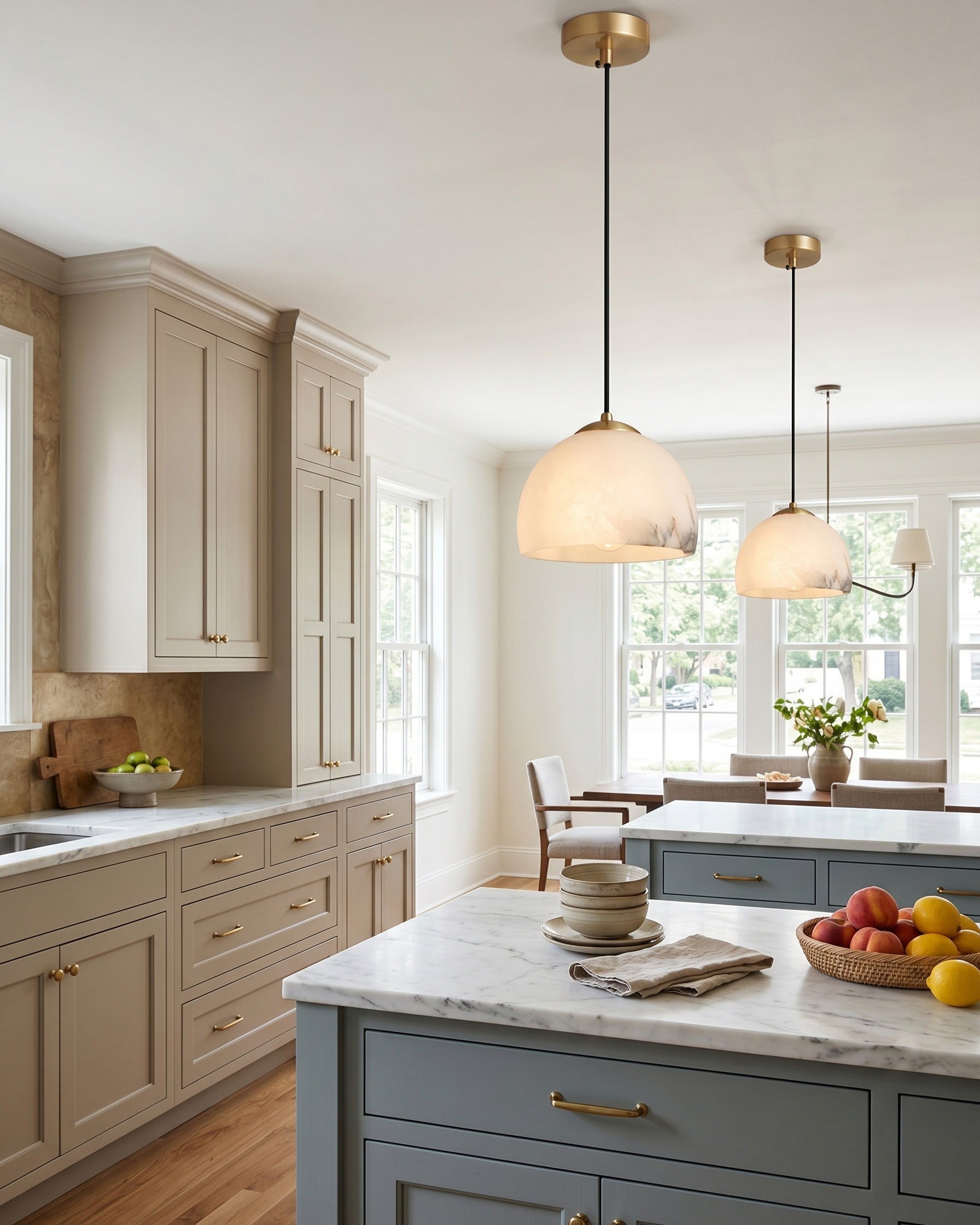 Eamon Alabaster Dome Pendant Lamp