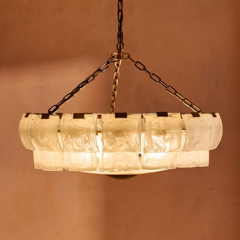 Eldon Textured Glass Chandelier