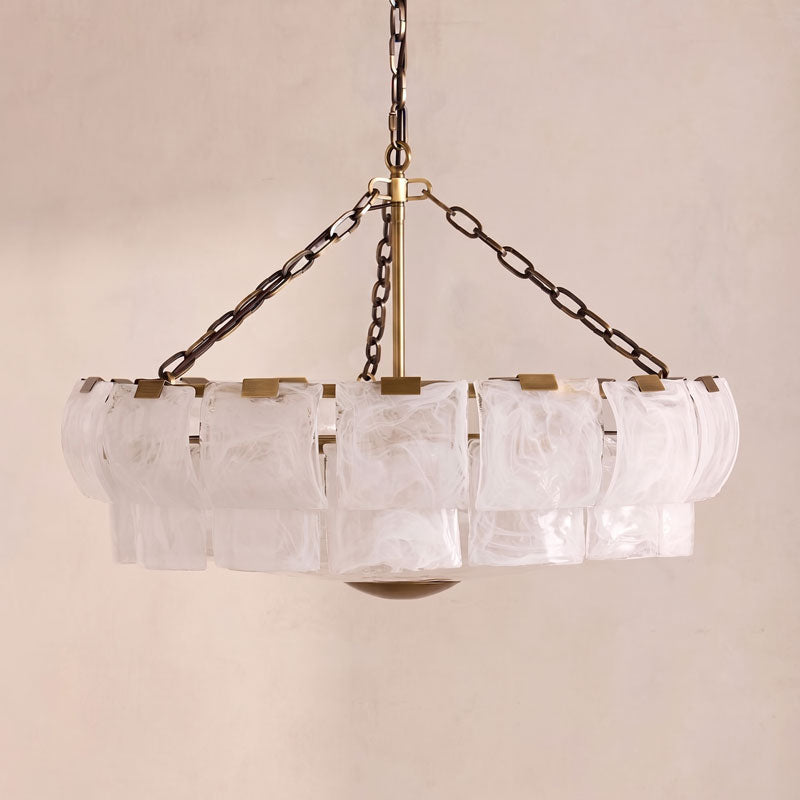 Eldon Textured Glass Chandelier