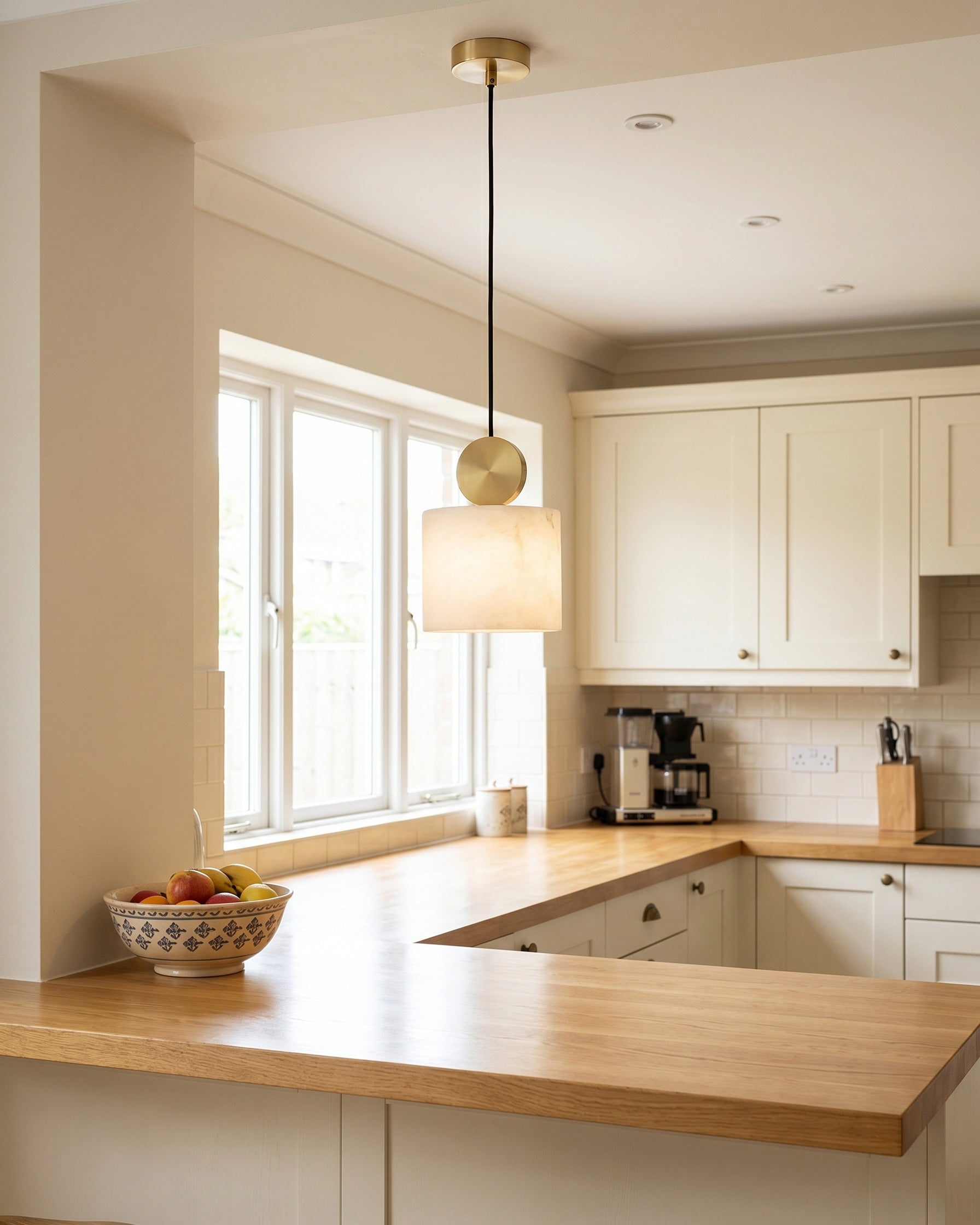 Elian Alabaster Pendant Light