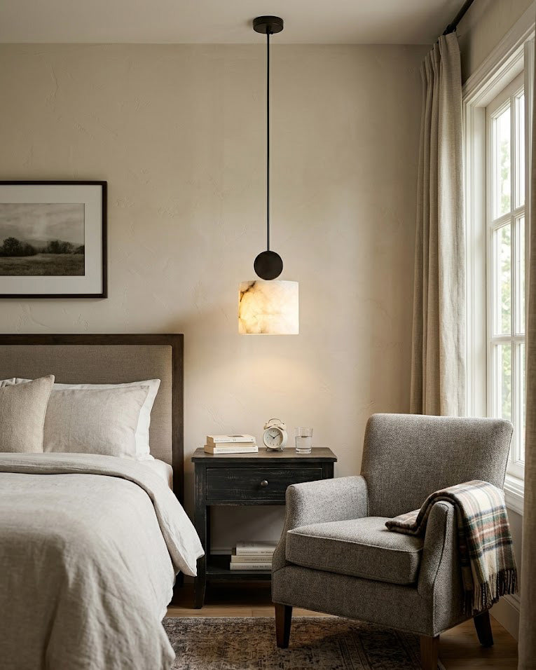 Elian Alabaster Pendant Light