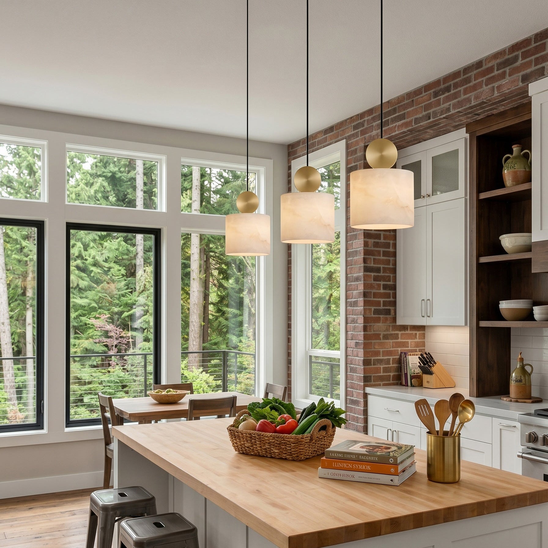Elian Alabaster Pendant Light