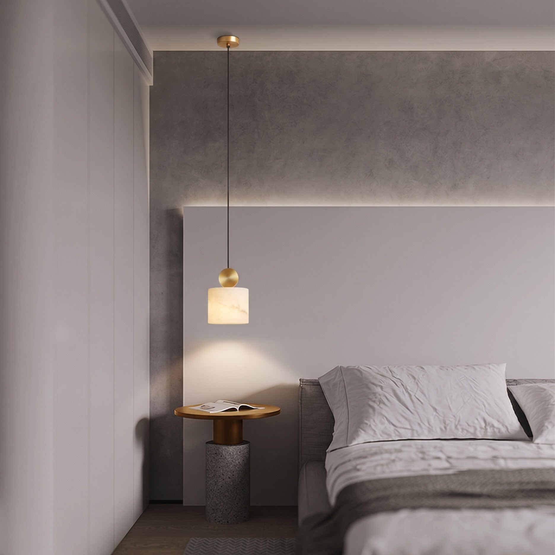 Elian Alabaster Pendant Light