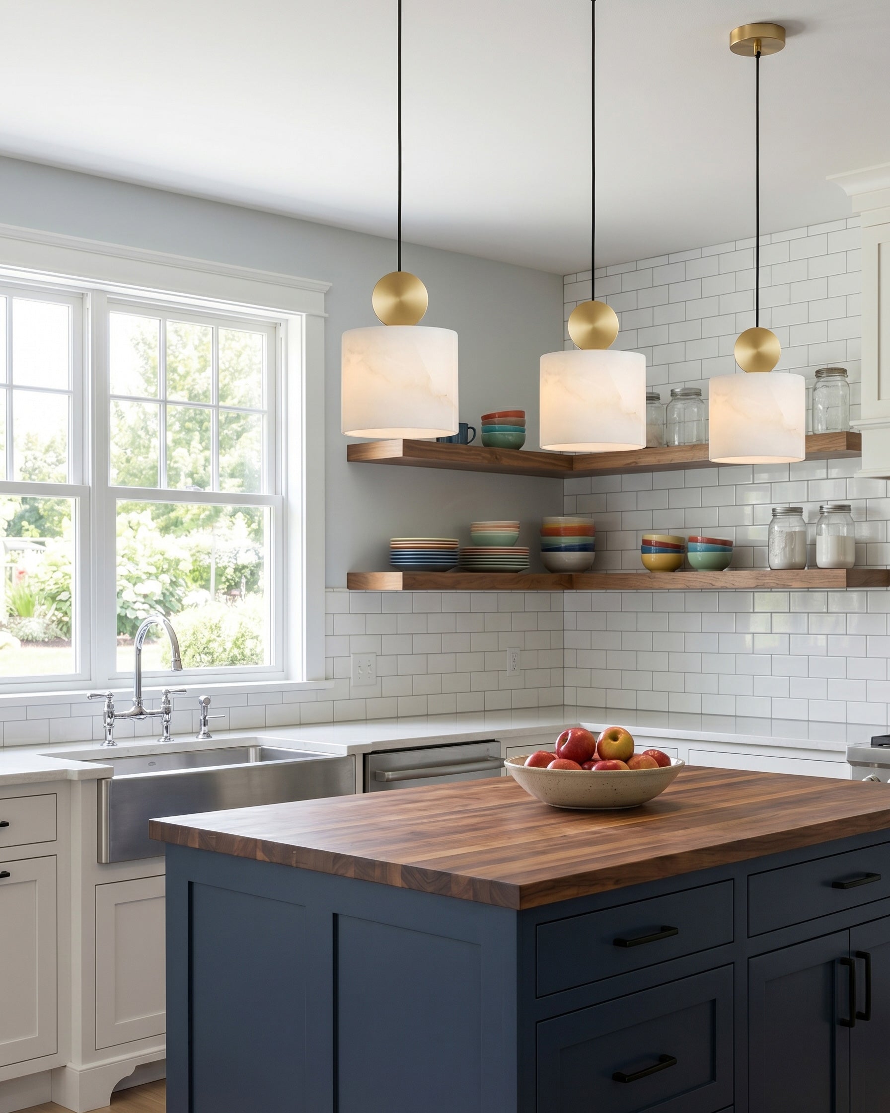 Elian Alabaster Pendant Light