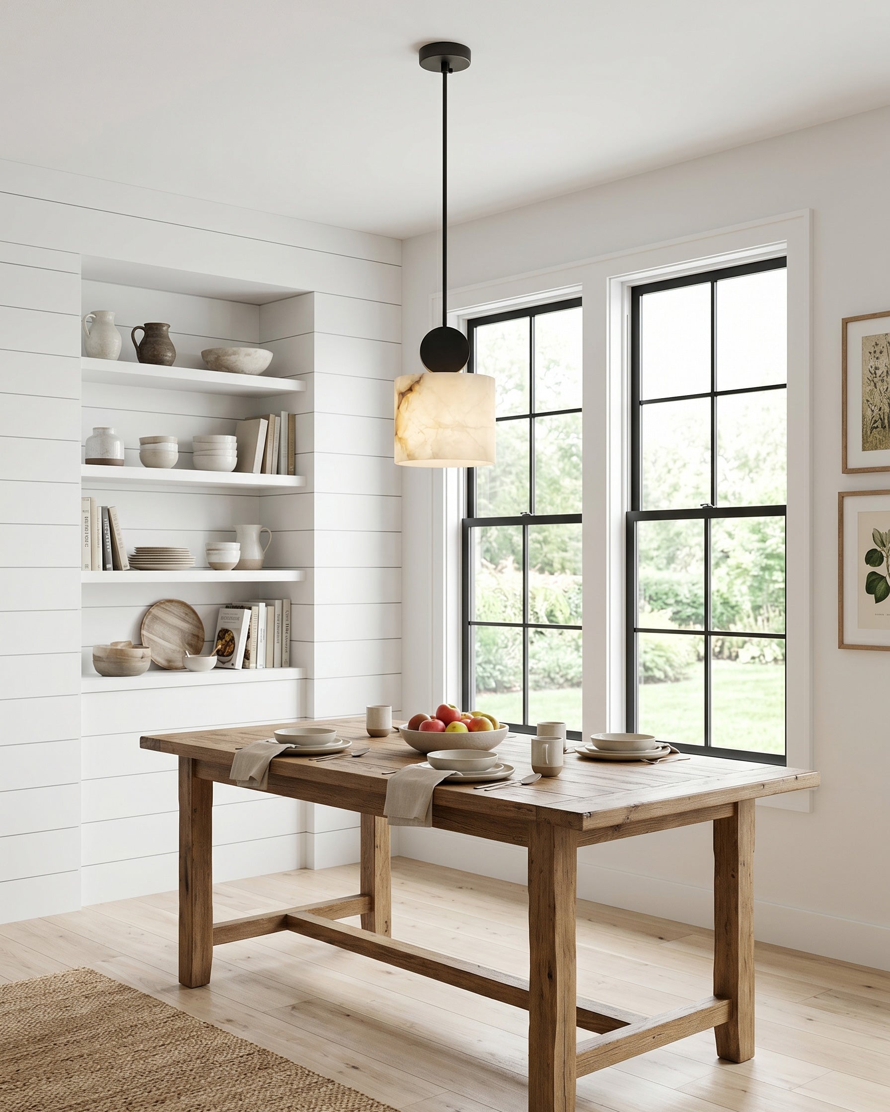 Elian Alabaster Pendant Light