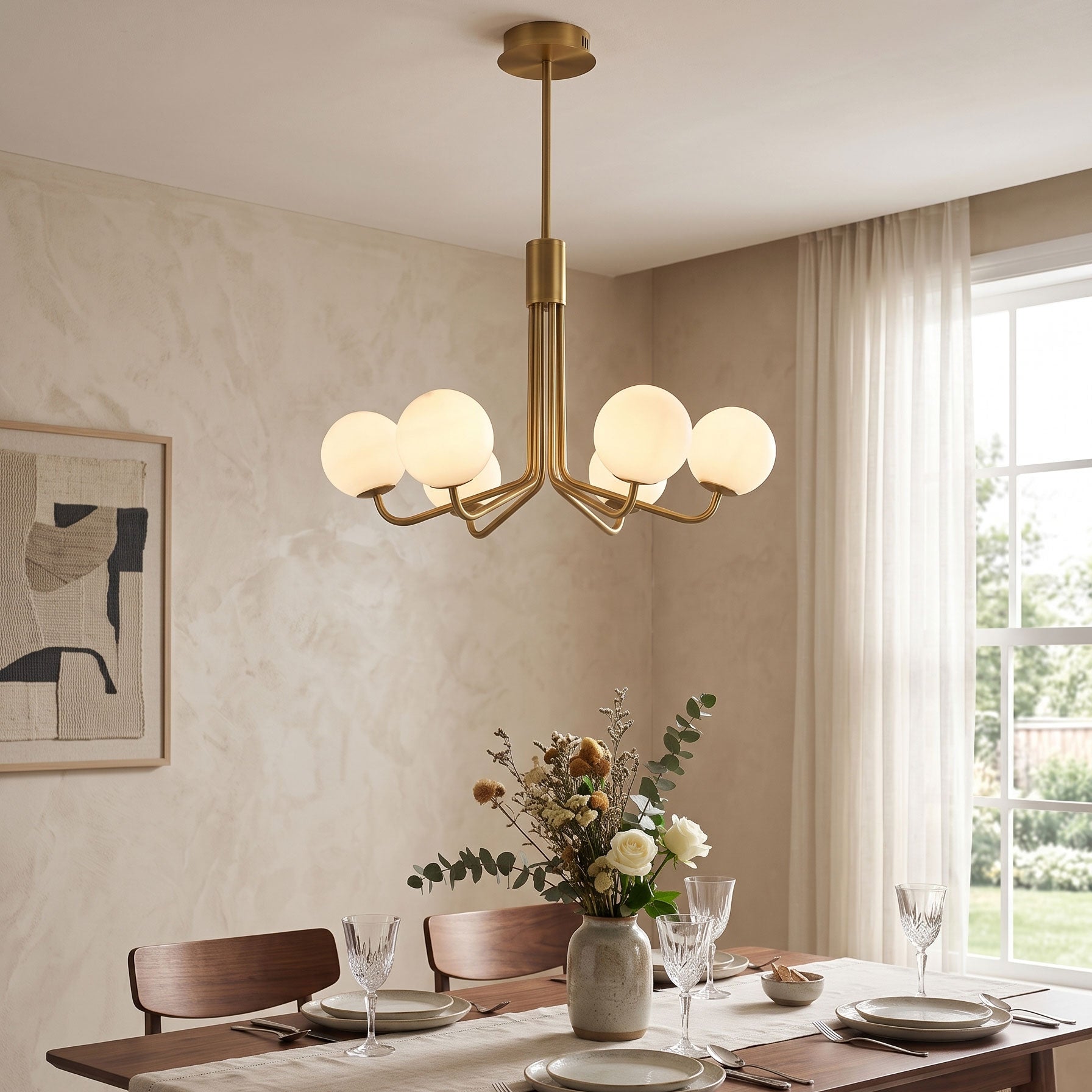 Elias Mid Century Chandelier