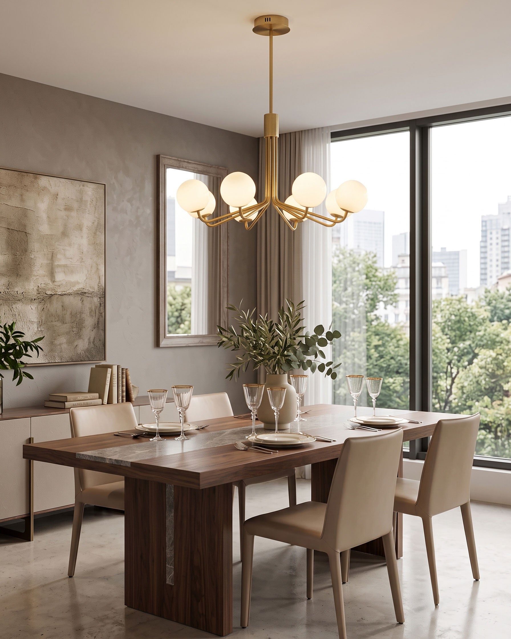 Elias Mid Century Chandelier