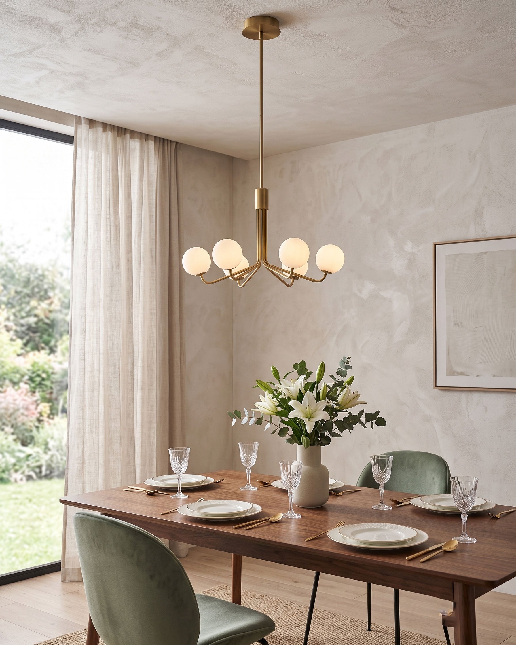 Elias Mid Century Chandelier