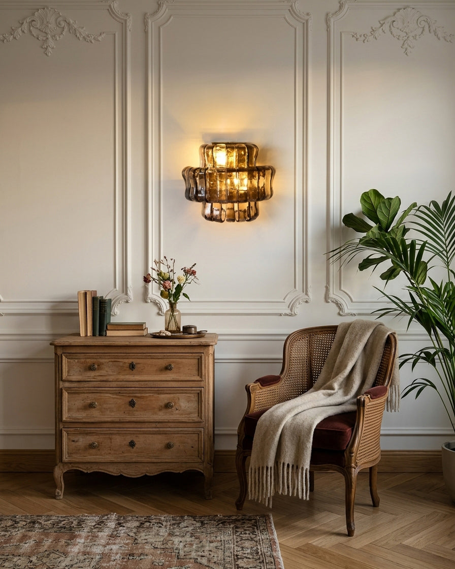 Ellington Green Ribbed Wall Sconce