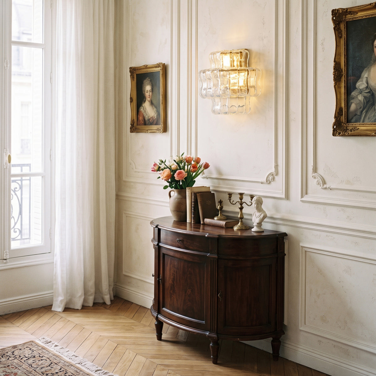 Ellington Green Ribbed Wall Sconce