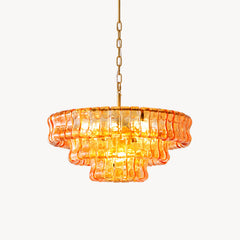 Ellington Moss Textured Glass Chandelier