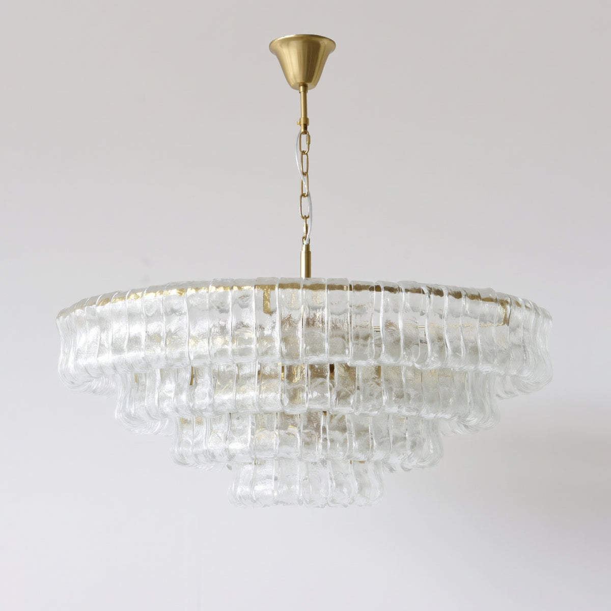 Ellington Moss Textured Glass Chandelier