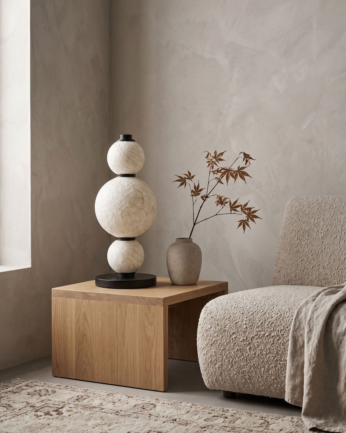 Elric Mulberry Silk Table Lamp