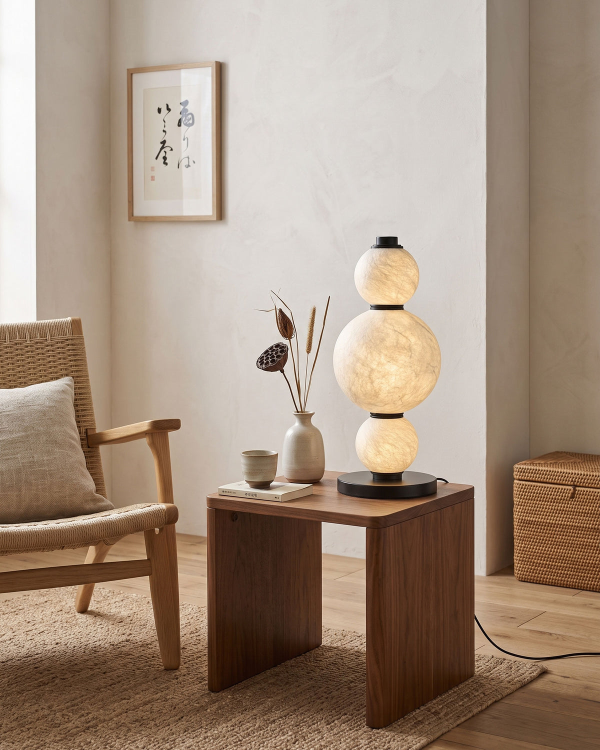 Elric Mulberry Silk Table Lamp