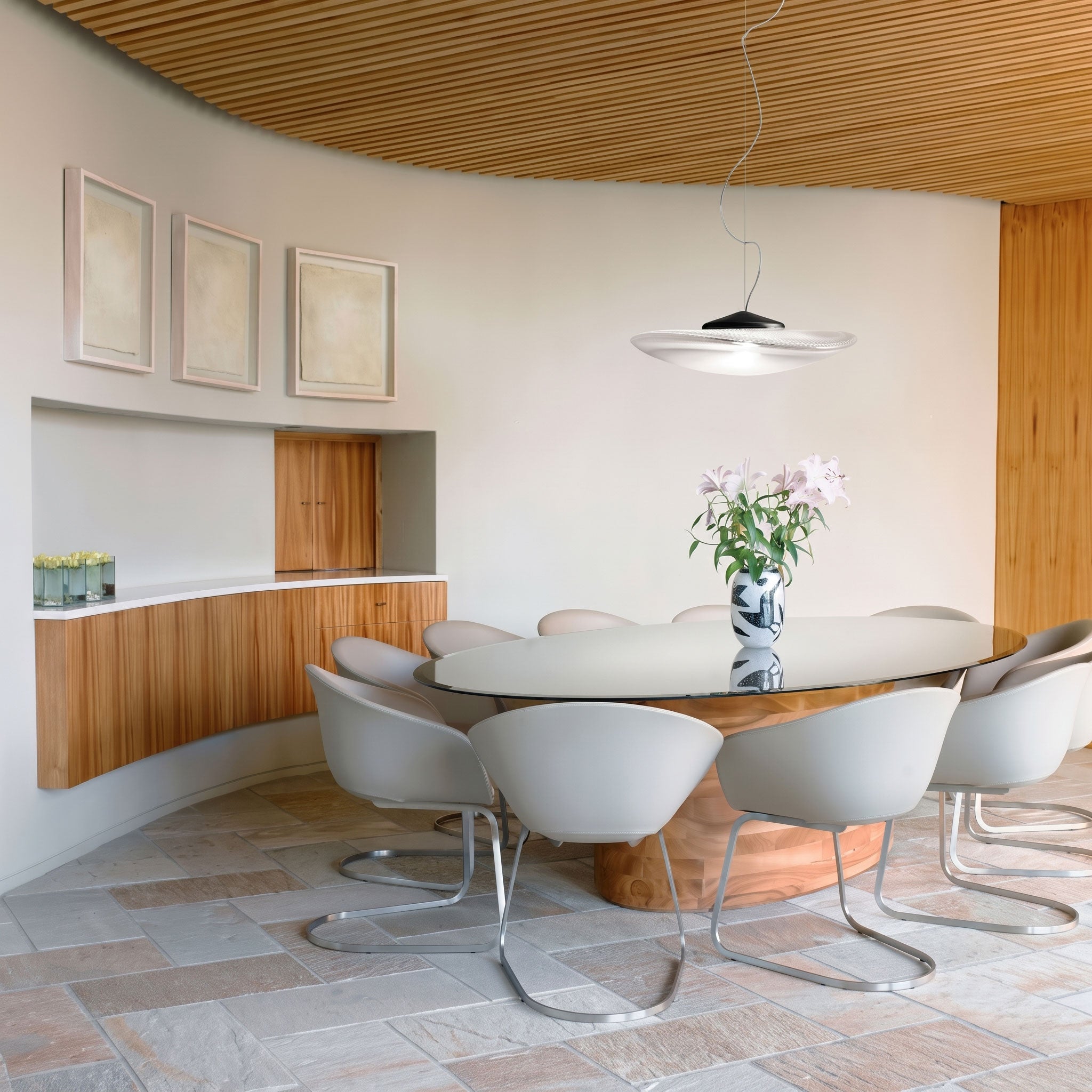 Elwood Sculptural Dish Pendant Light
