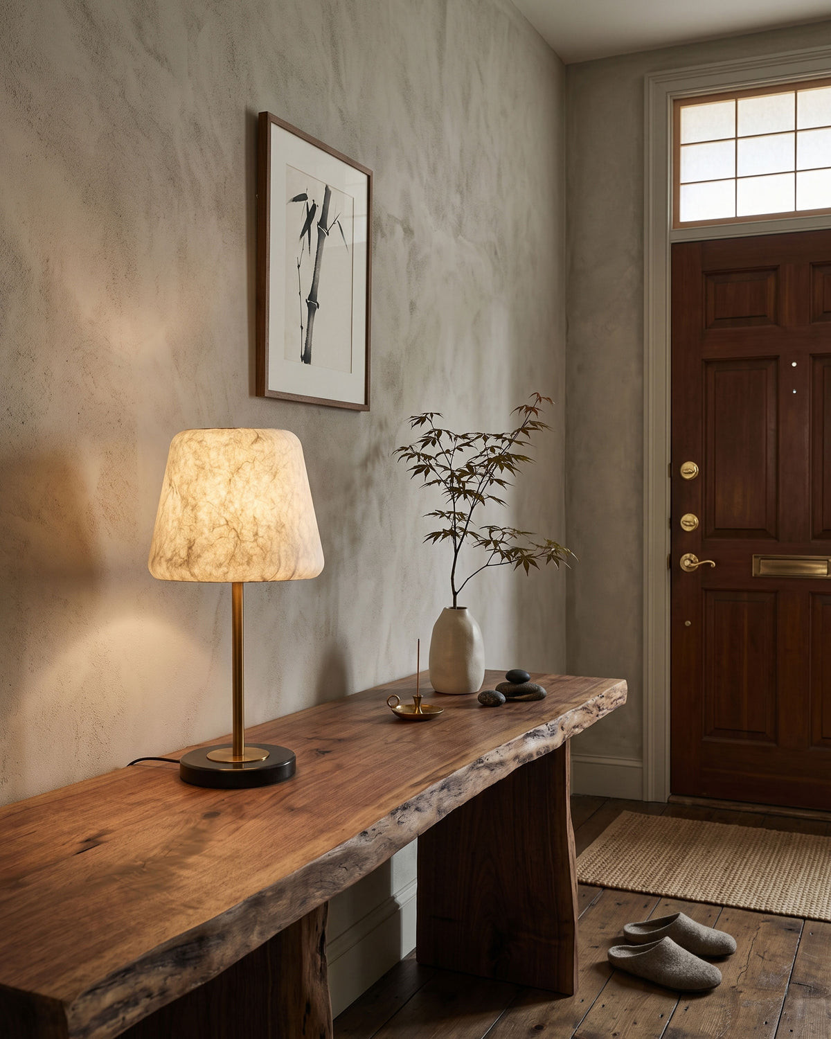 Emrys Mulberry Silk Table Lamp