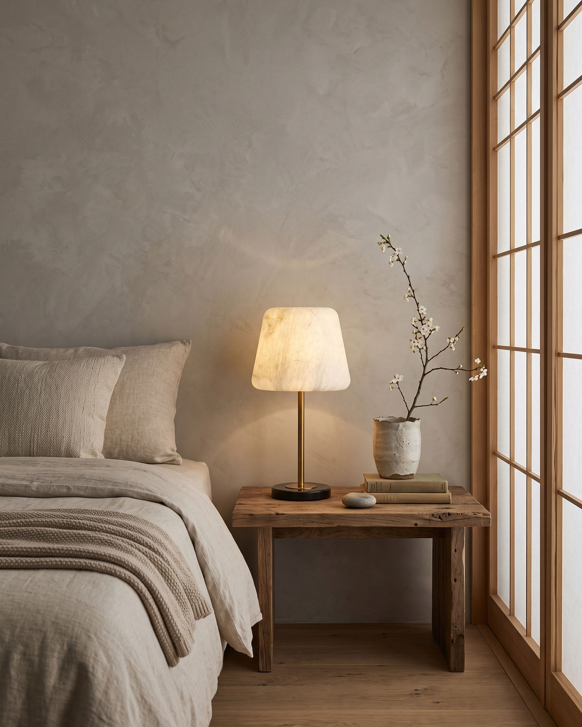 Emrys Mulberry Silk Table Lamp