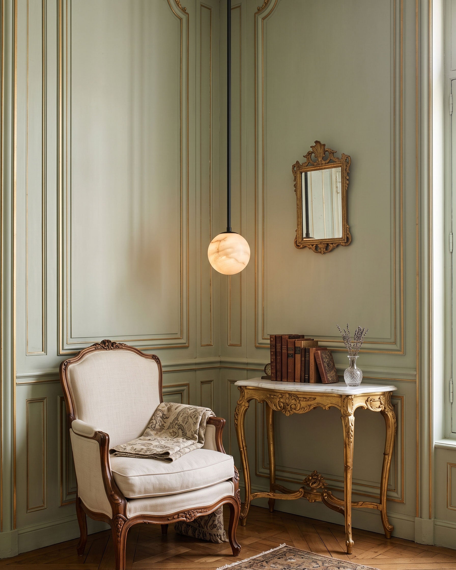 Enoch Natural Alabaster Pendant Light