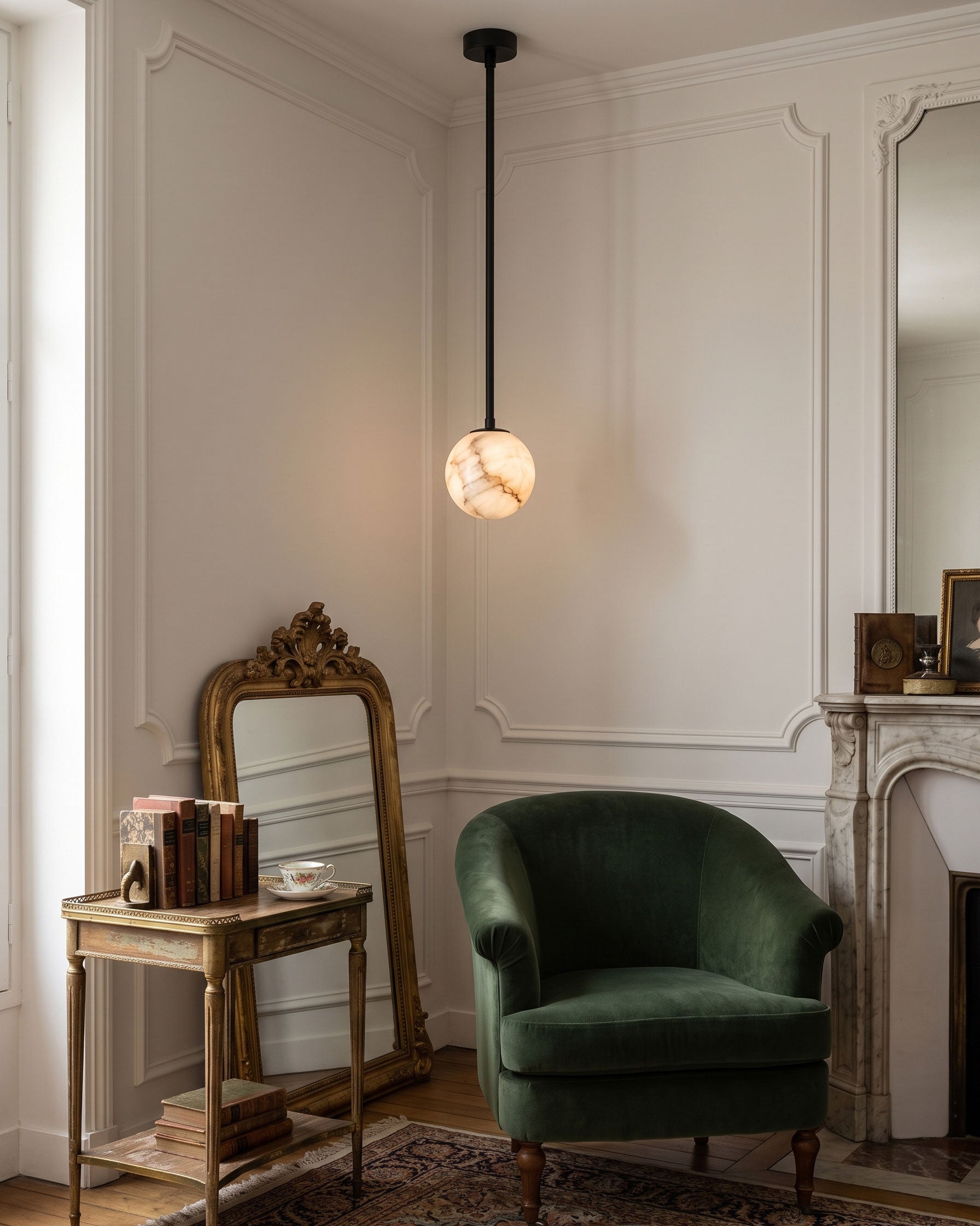 Enoch Natural Alabaster Pendant Light