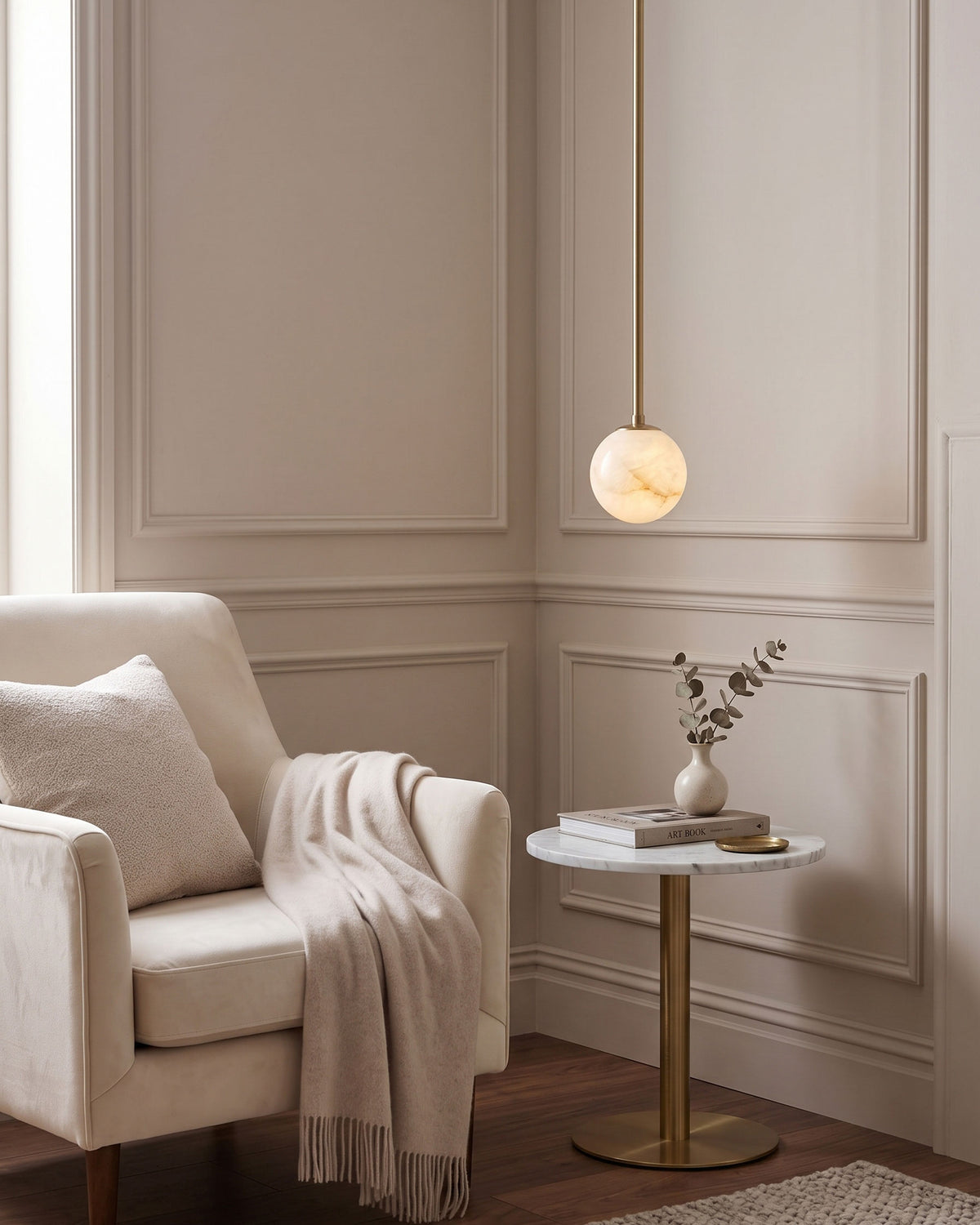 Enoch Natural Alabaster Pendant Light