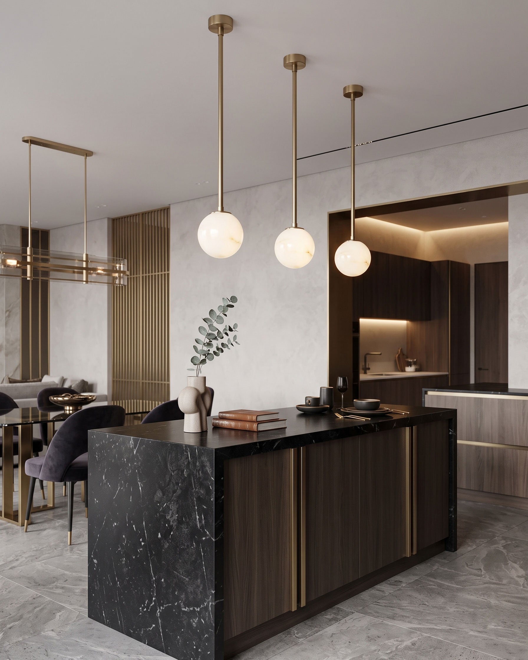 Enoch Natural Alabaster Pendant Light
