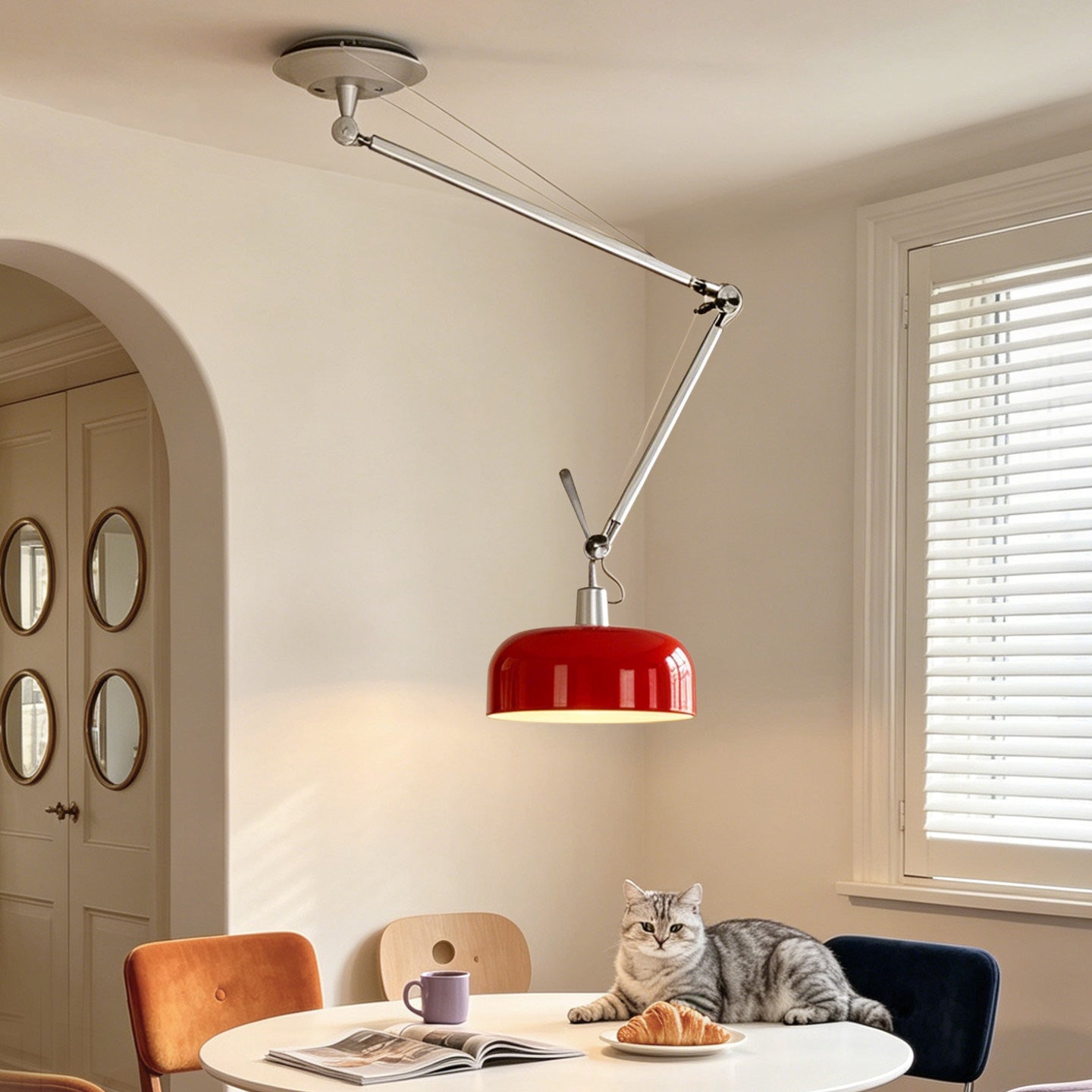 Enzo Swing Arm Pendant Light
