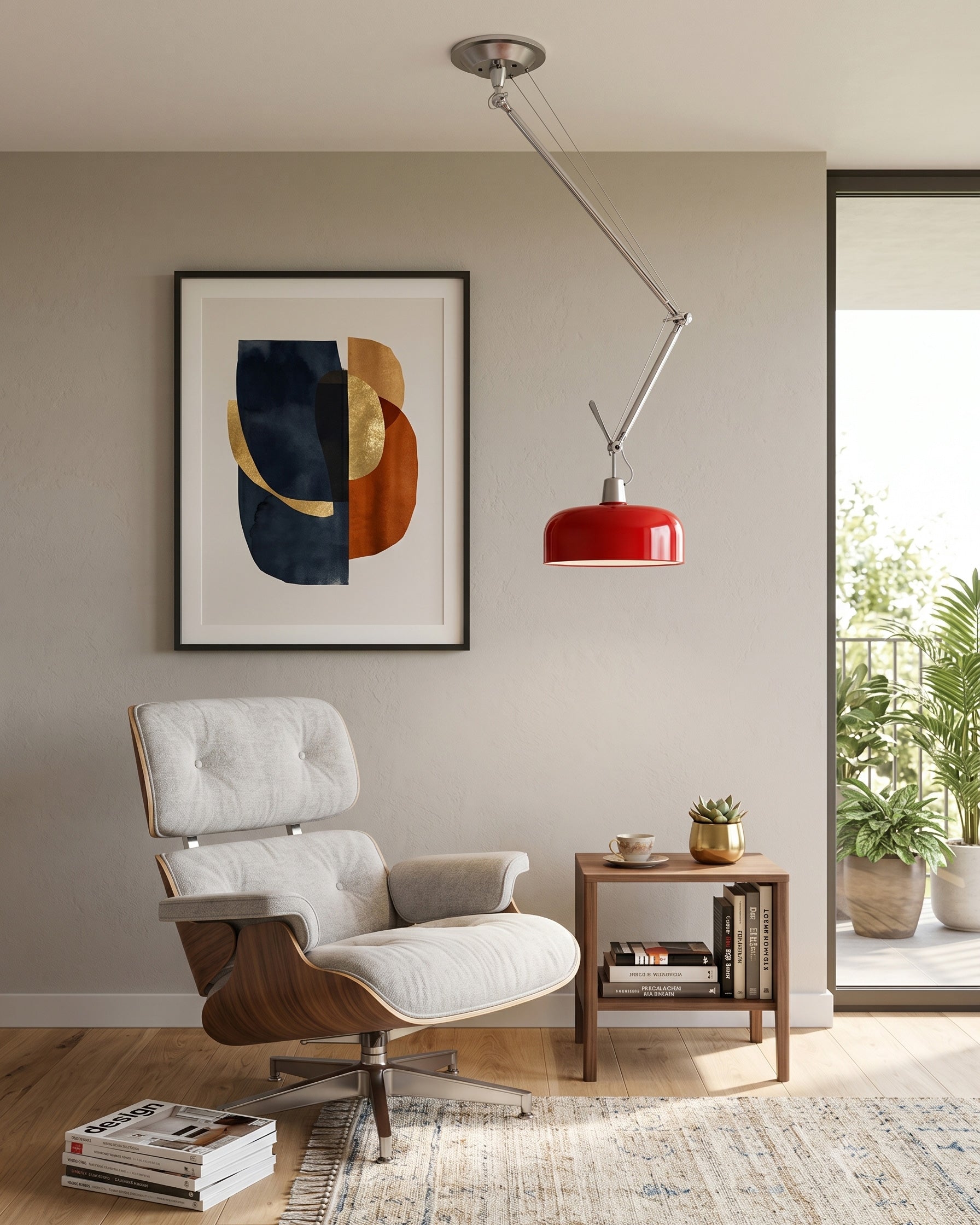 Enzo Swing Arm Pendant Light