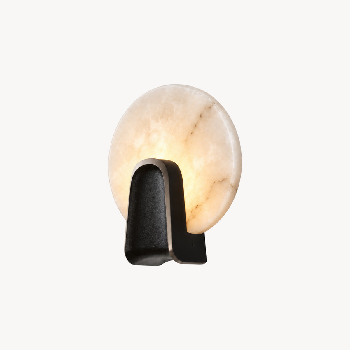 Ephraim Circle Alabaster Wall Sconce