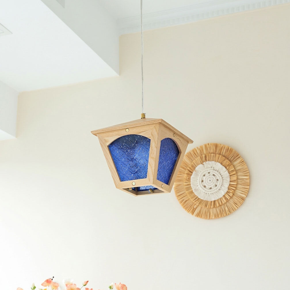 Esme Wooden Cage Pendant Light