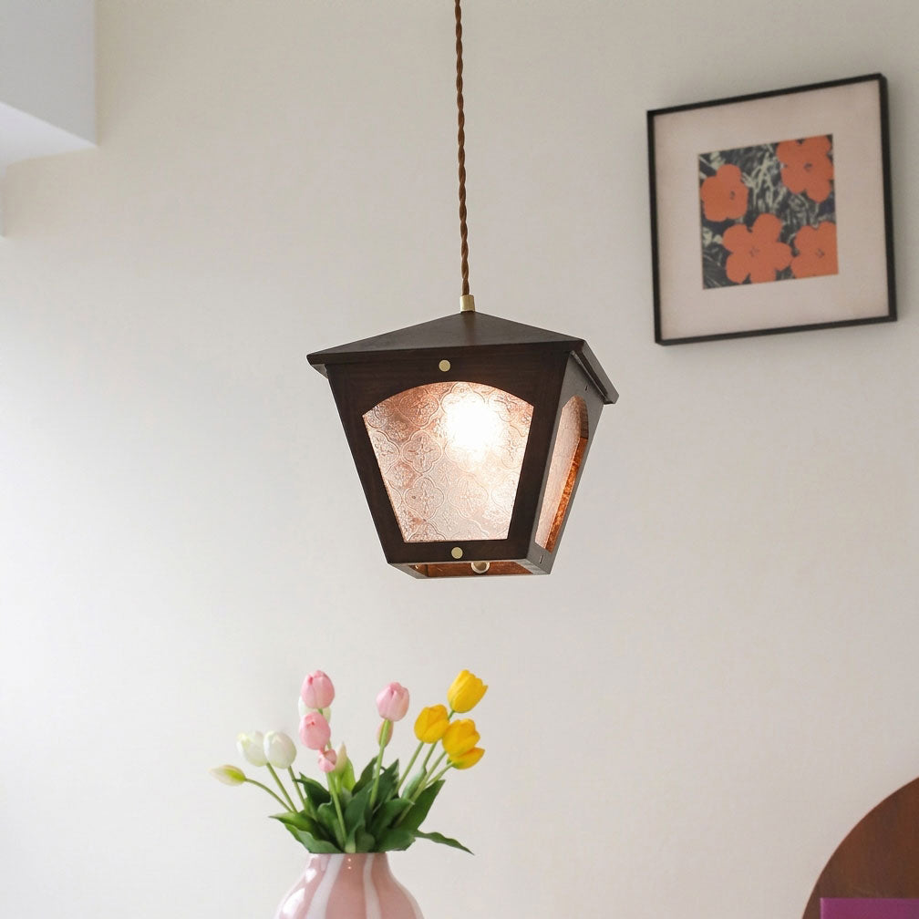 Esme Wooden Cage Pendant Light