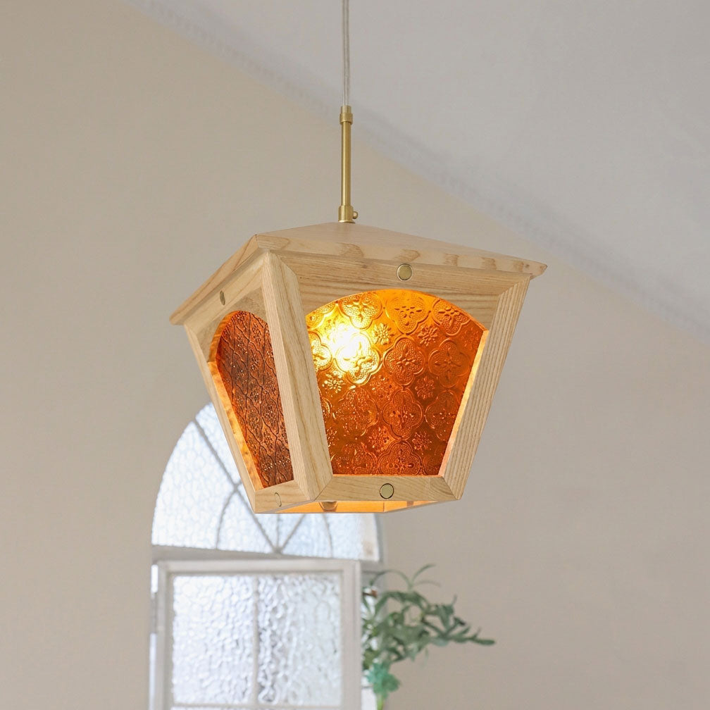 Esme Wooden Cage Pendant Light