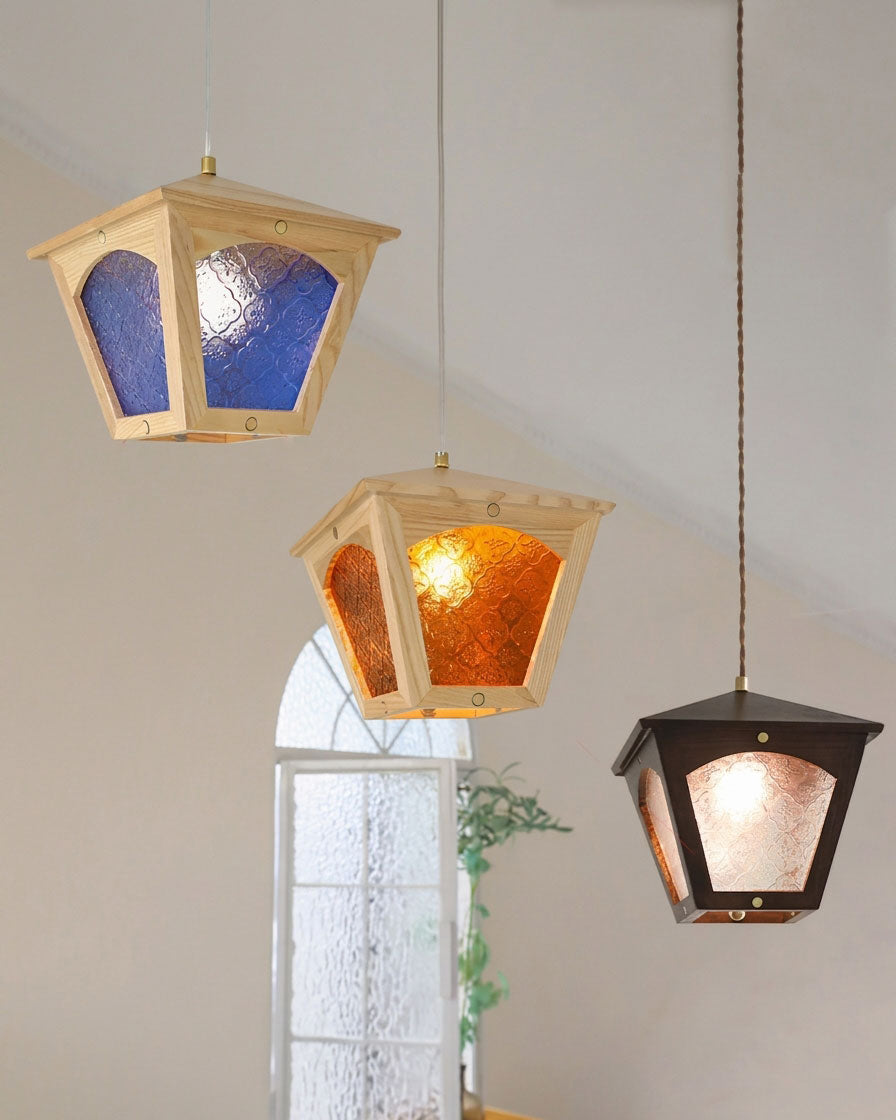 Esme Wooden Cage Pendant Light