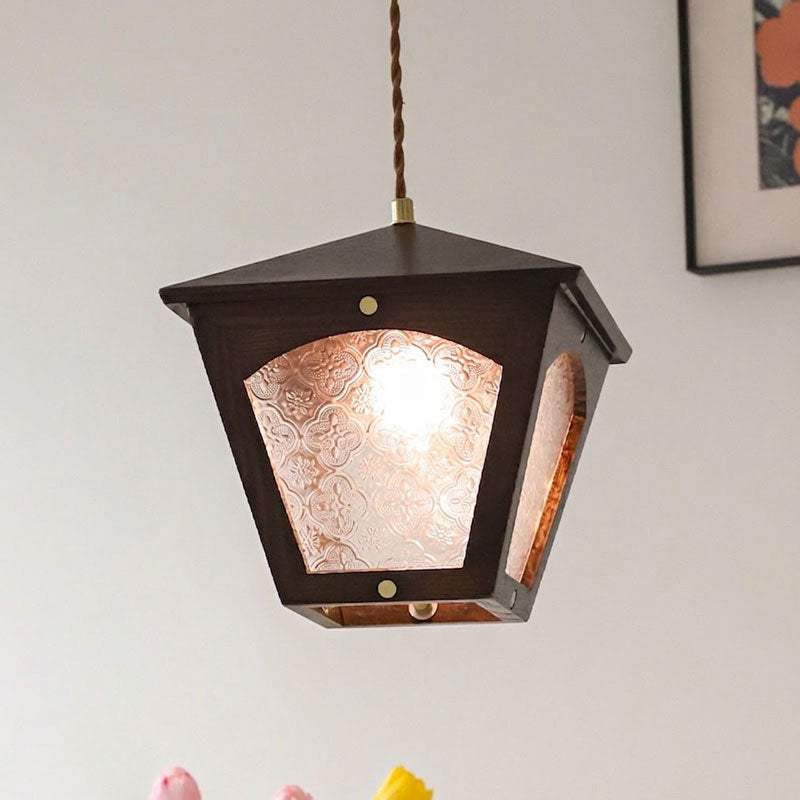 Esme Wooden Cage Pendant Light