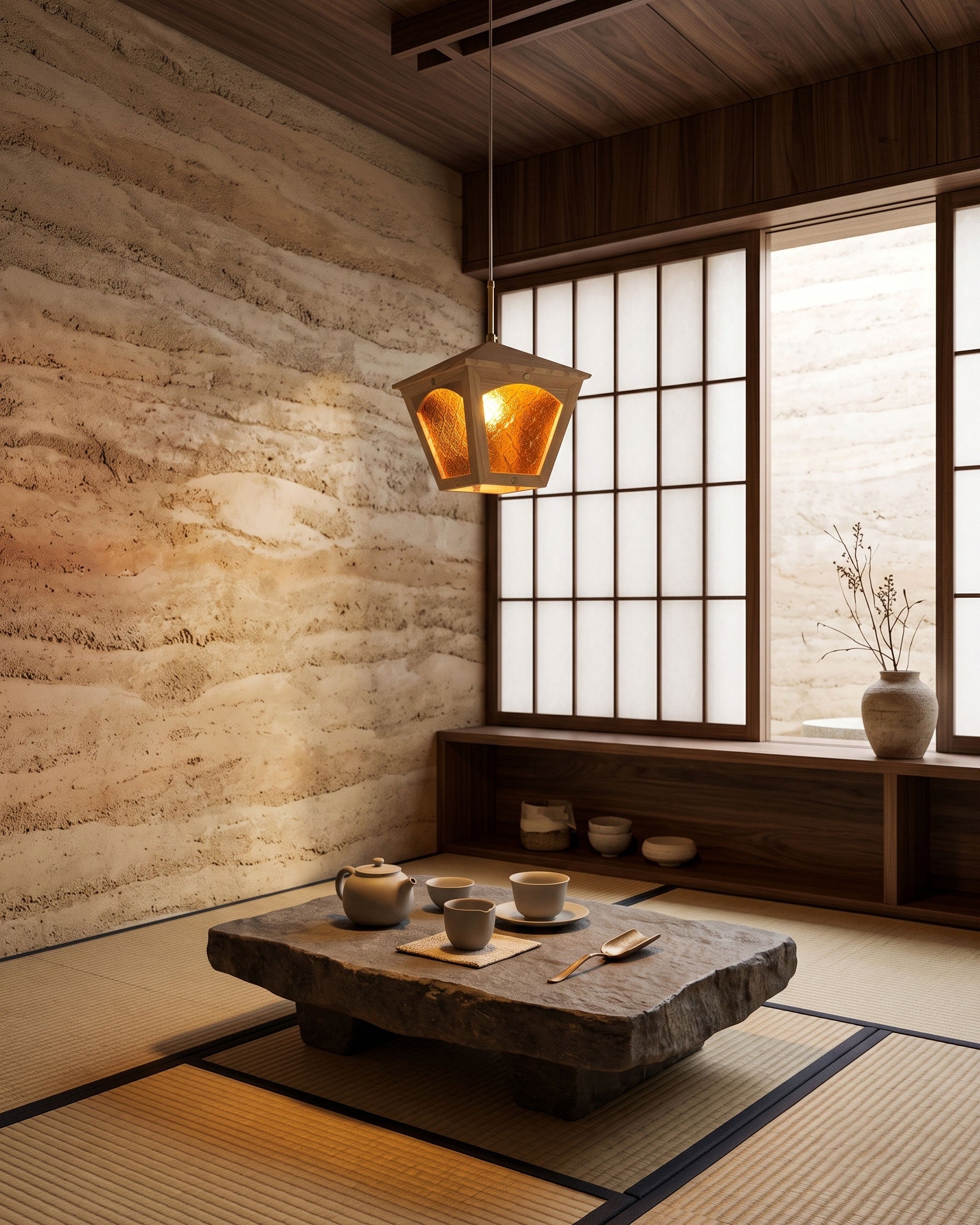 Esme Wooden Cage Pendant Light