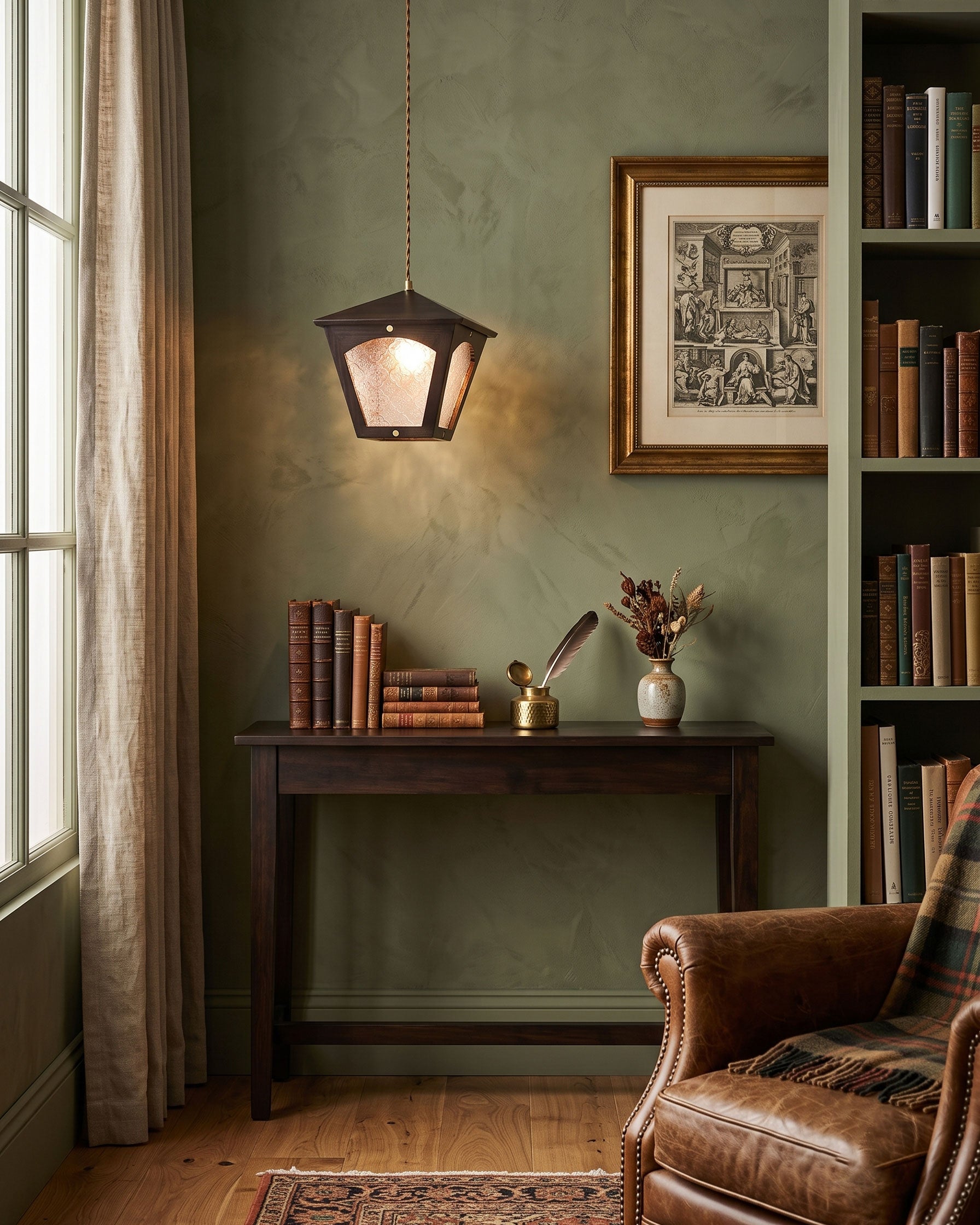 Esme Wooden Cage Pendant Light