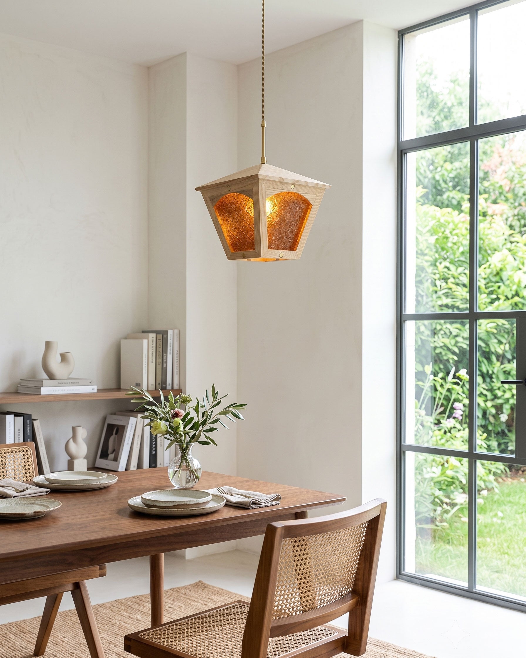 Esme Wooden Cage Pendant Light