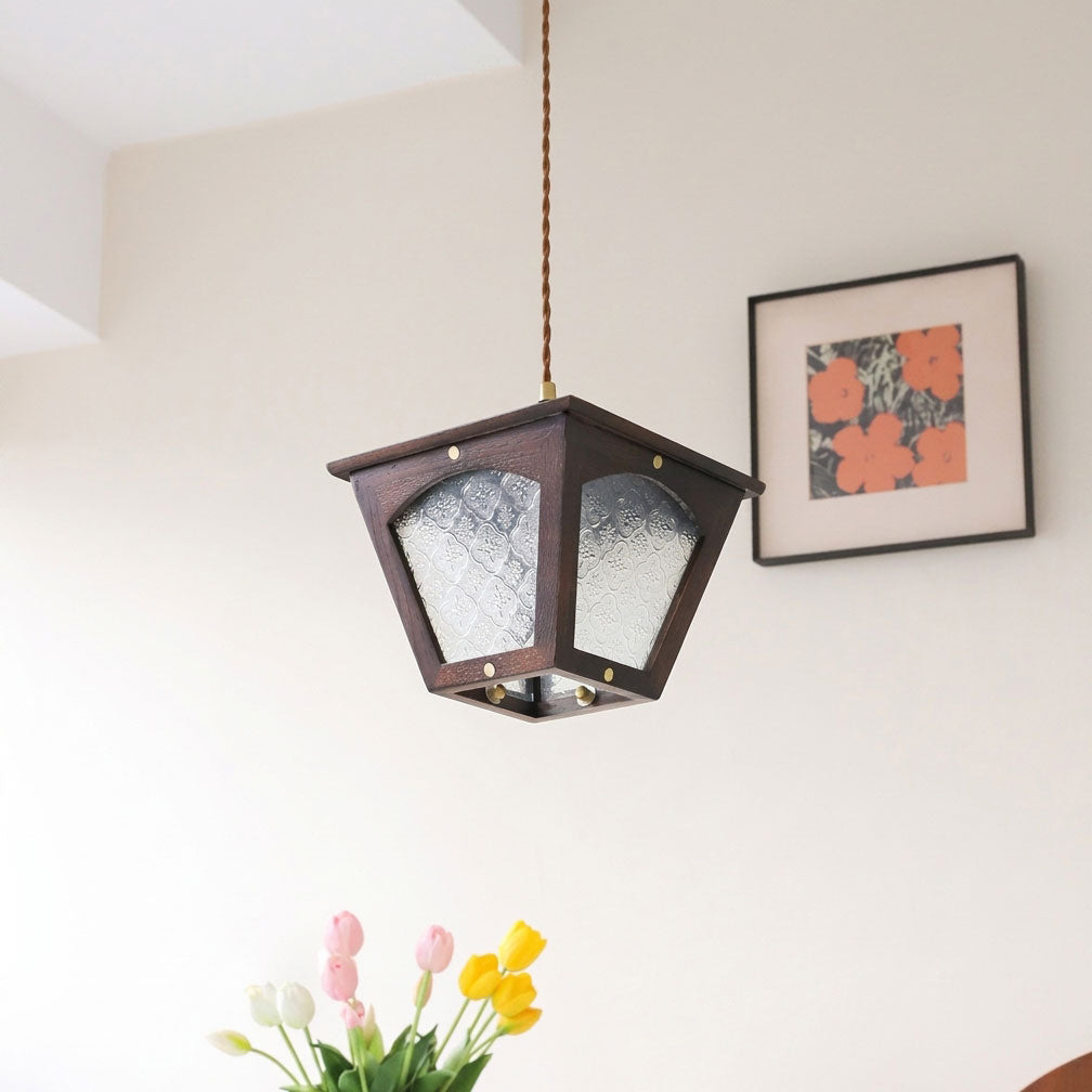 Esme Wooden Cage Pendant Light