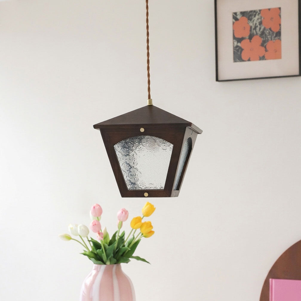 Esme Wooden Cage Pendant Light