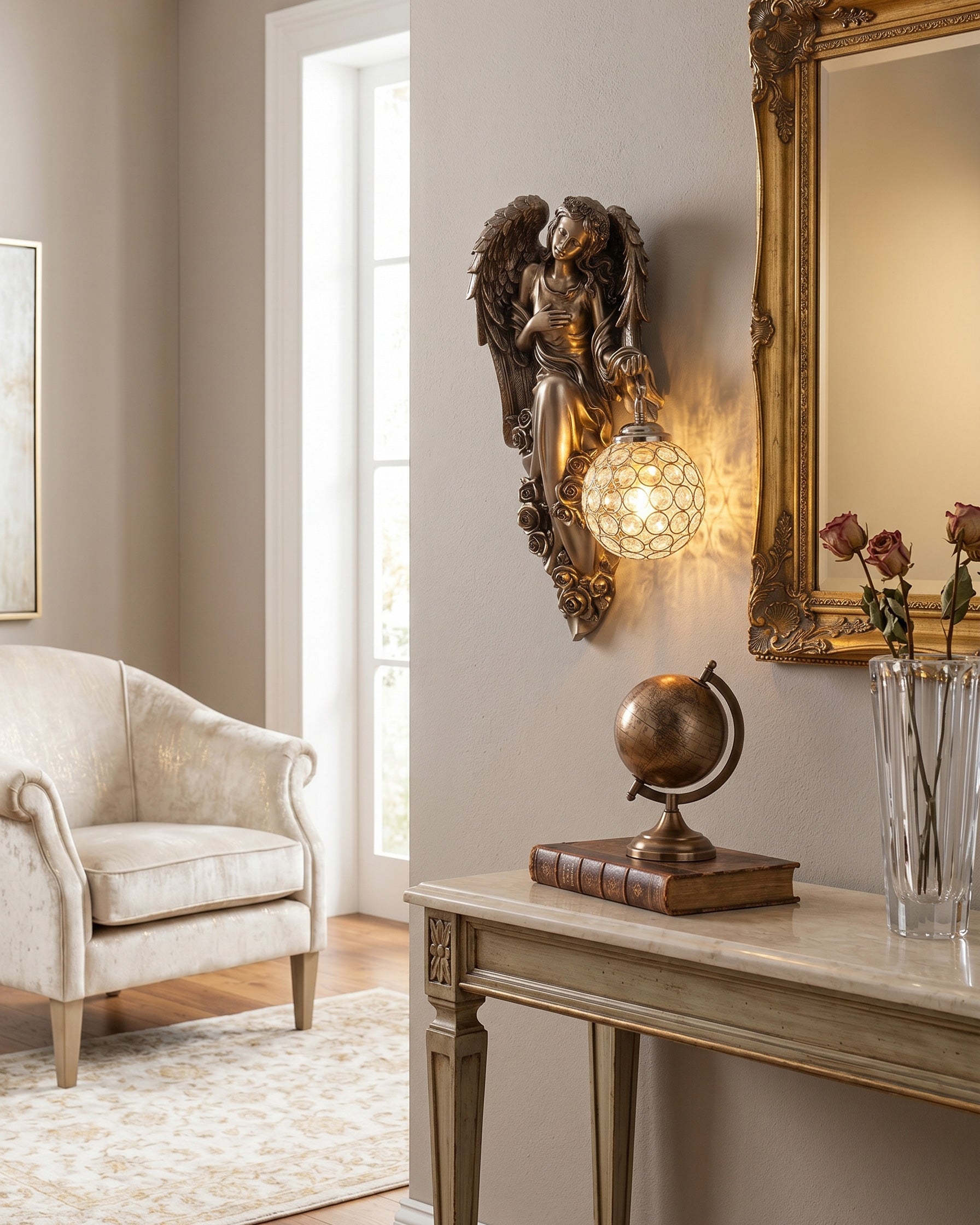 Evangeline Angel Crystal Wall Sconce