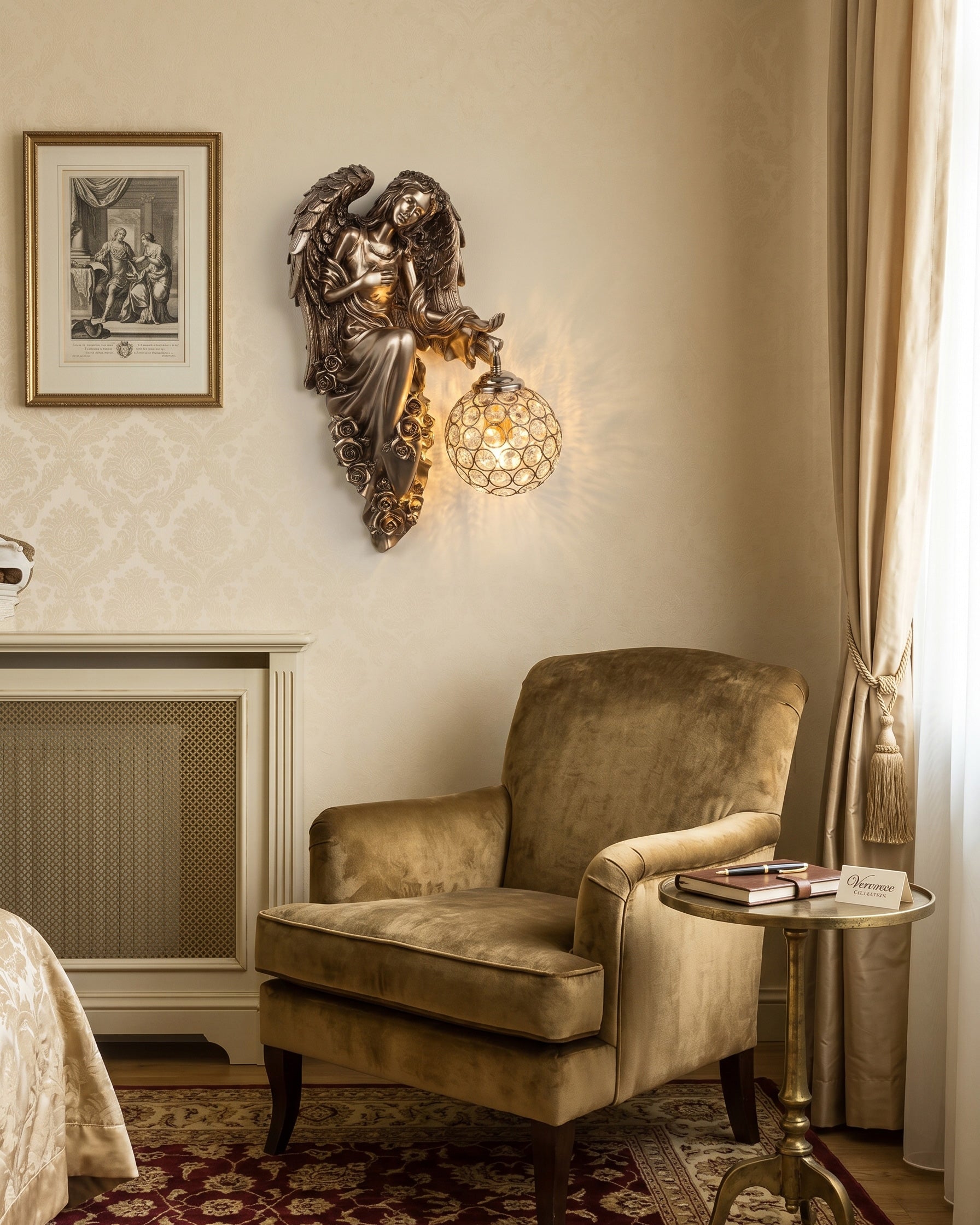 Evangeline Angel Crystal Wall Sconce