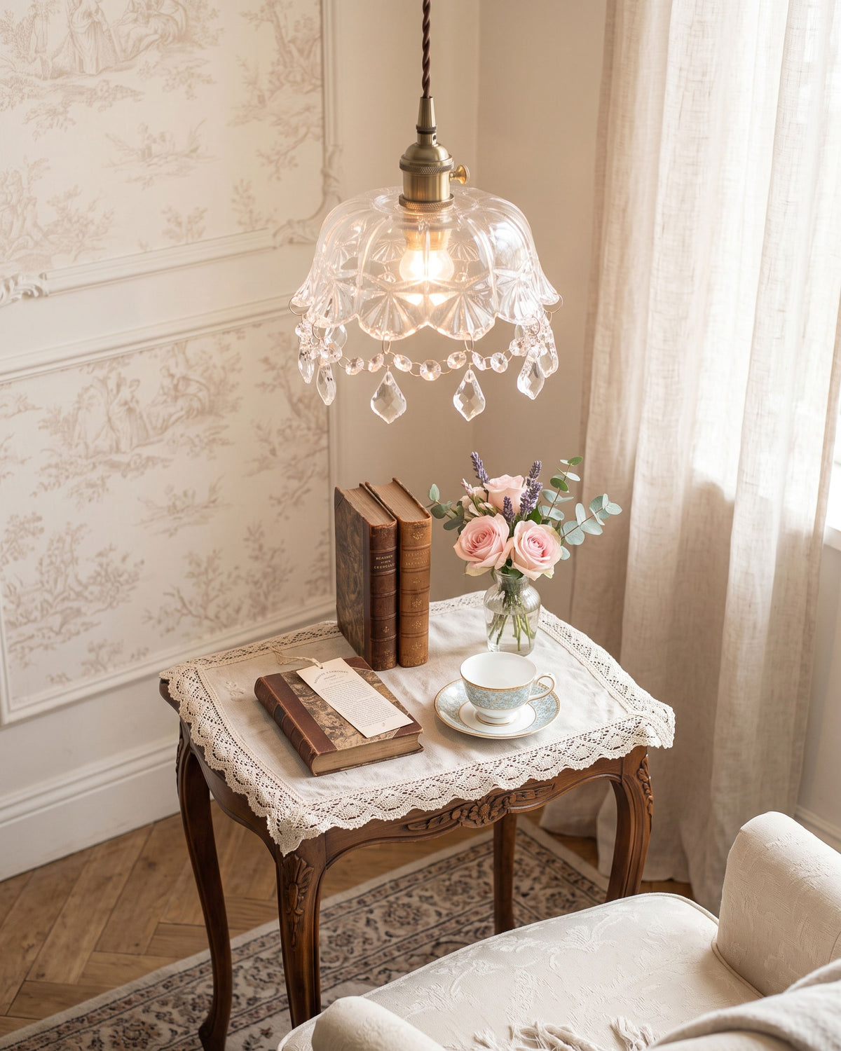 Evelina Crystal Pendant Light