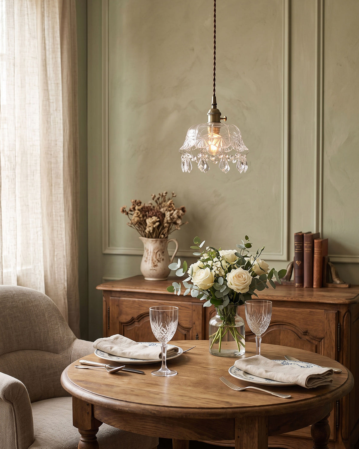 Evelina Crystal Pendant Light