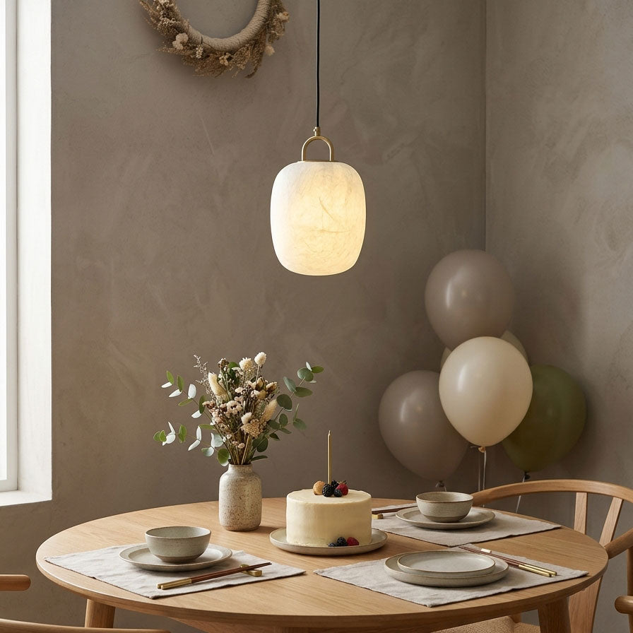 Evelisse Silk Pendant Light