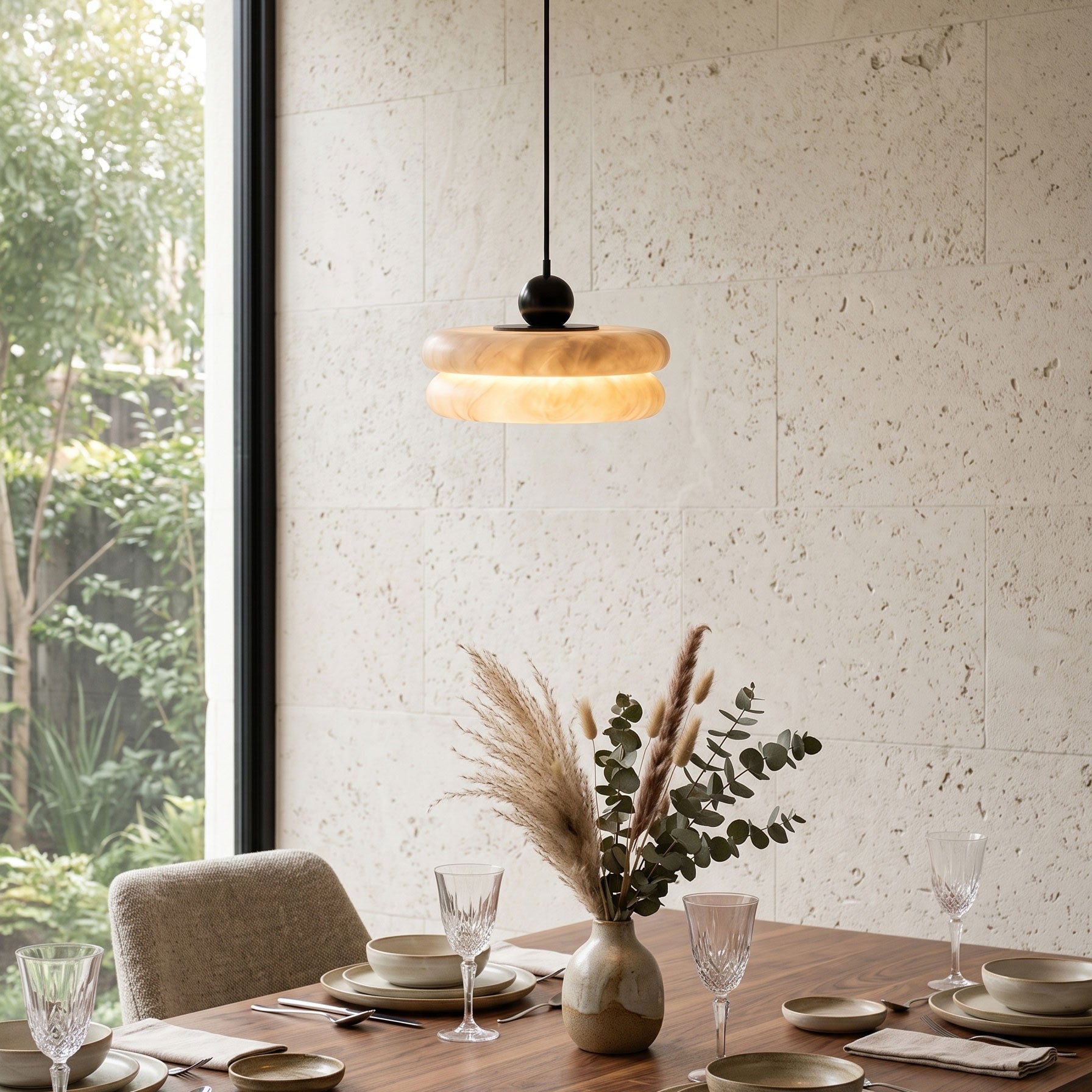 Evren Alabaster Pendant Light