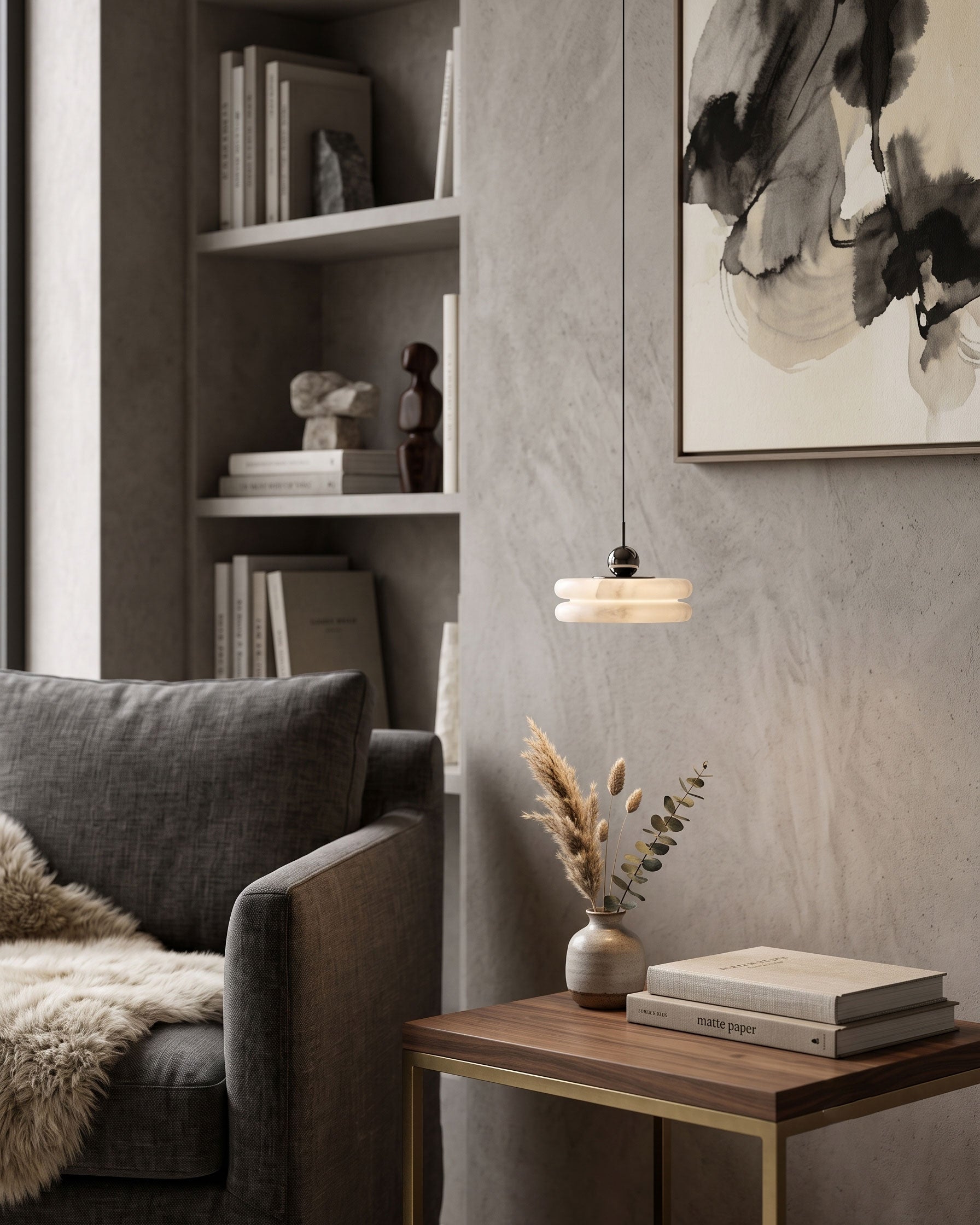 Evren Alabaster Pendant Light