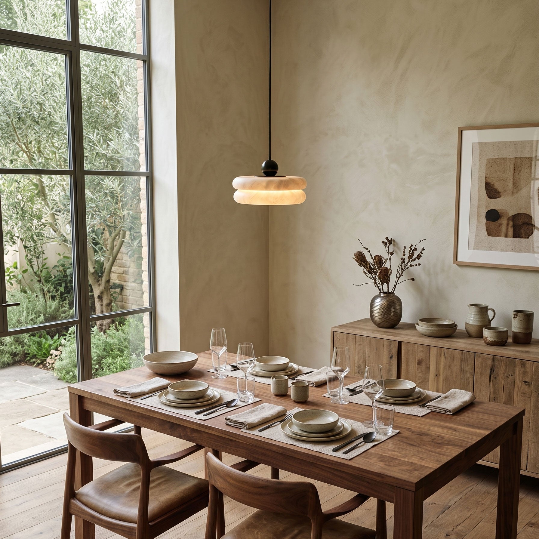 Evren Alabaster Pendant Light
